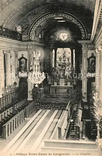 Langonnet Abbaye Notre Dame Chapelle Langonnet
