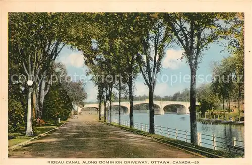 Ottawa_Canada Rideau Canal Along Dominion Driveway Ottawa Canada