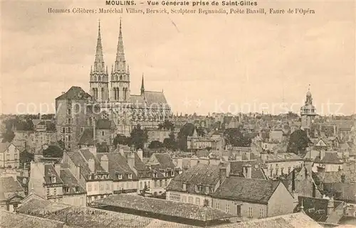 Moulins_Allier Vue prise de Saint Gilles Moulins Allier