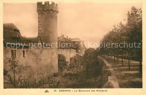 Obernai_Bas_Rhin Boulevard des Remparts Obernai_Bas_Rhin