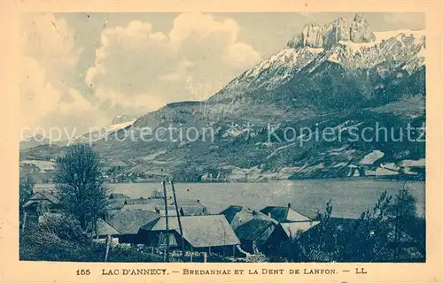 Annecy_Haute Savoie Lac Bredannaz et la Dent de Lanfon Annecy Haute Savoie