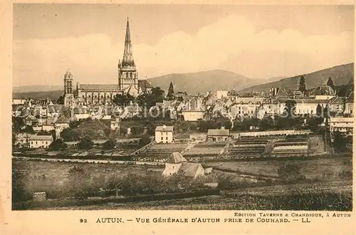 Autun Vue prise de Couhard Autun