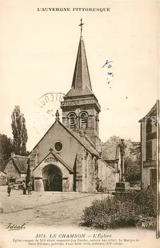Chambon sur Lac Eglise romane du XIIe siecle Martyre de Saint Etienne Chambon sur Lac