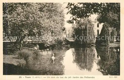 Tours_Indre et Loire Un coin du Lac Jardin des Prebendes Tours Indre et Loire