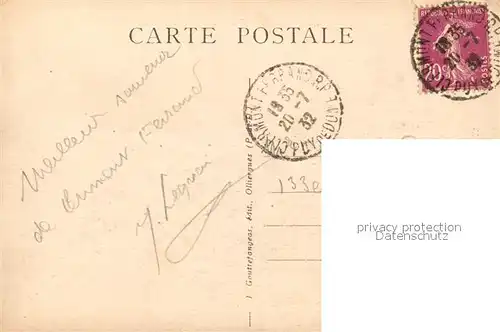 Orcines Vue d ensemble du village et Puy de Dome Orcines