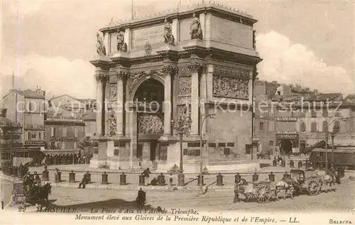 Marseille_Bouches du Rhone Place d Aix Arc de Triomphe Marseille
