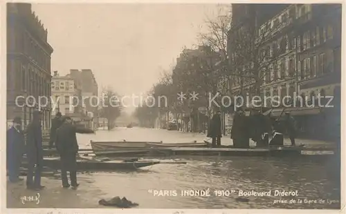 Paris Inondations Boulevard Diderot Hochwasser Katastrophe Paris