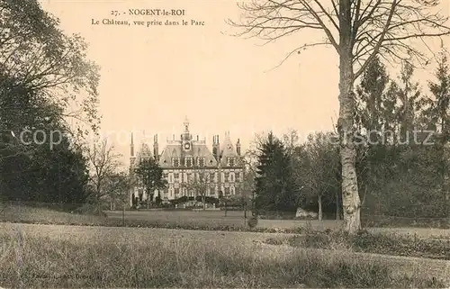 Nogent le Roi Chateau vue prise dans le parc Schloss Park Nogent le Roi