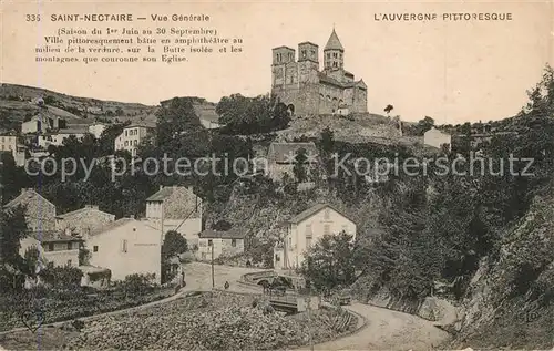 Saint Nectaire_Puy_de_Dome Vue generale de la ville Eglise Saint Nectaire_Puy