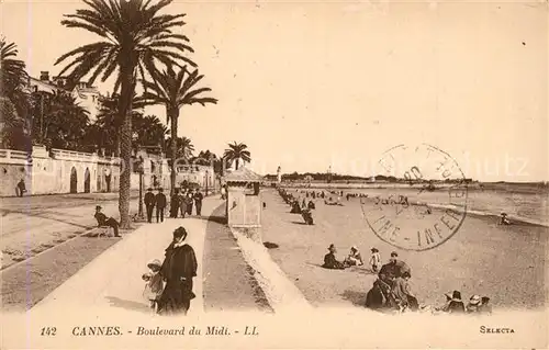 Cannes_Alpes Maritimes Boulevard du Midi Plage Cote d Azur Cannes Alpes Maritimes