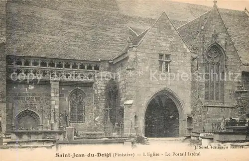 Saint Jean du Doigt Eglise Portail lateral Saint Jean du Doigt