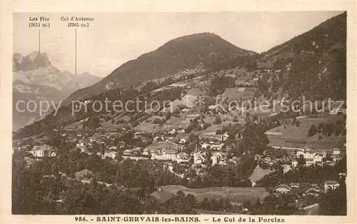 Saint Gervais les Bains Panorama Col de la Forclaz Saint Gervais les Bains