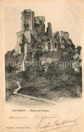 Lavardin_Loir et Cher Ruines du Chateau Lavardin Loir et Cher