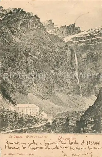 Gavarnie_Hautes Pyrenees La Cascade Gavarnie Hautes Pyrenees