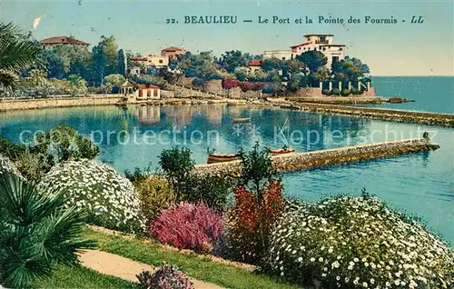 Beaulieu sur Mer Le Port et Pointe des Fourmis Beaulieu sur Mer