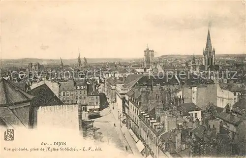Dijon_Cote_d_Or Vue generale prise de l Eglise Saint Michel Dijon_Cote_d_Or