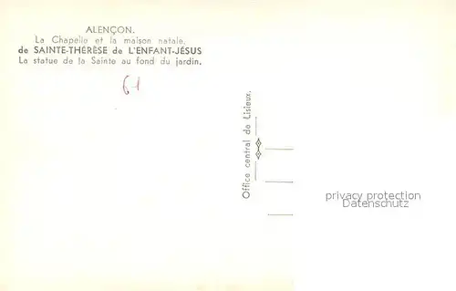 Alencon Chapelle et Maison natale de Sainte Therese de l Enfant Jesus Alencon