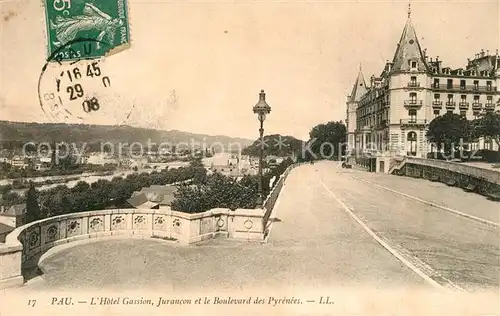 Pau Hotel Gassion Jurancon et Boulevard des Pyr?n?es Pau