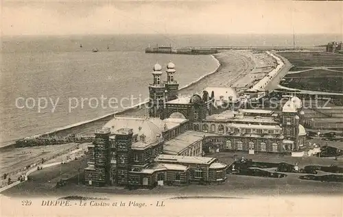 Dieppe_Seine Maritime Le Casino et la Plage Dieppe Seine Maritime