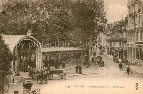 Vichy_Allier Galeries couvertes et Rue Wilson Vichy Allier