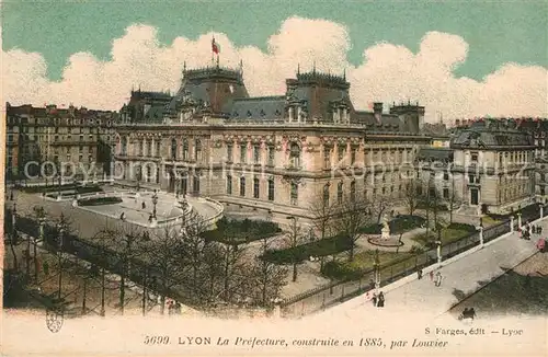 Lyon_France La Prefecture construite en 1885 par Louvier Lyon France
