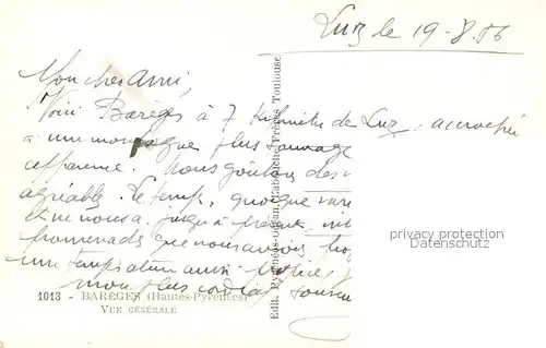 Bareges Vue generale Alpes Bareges