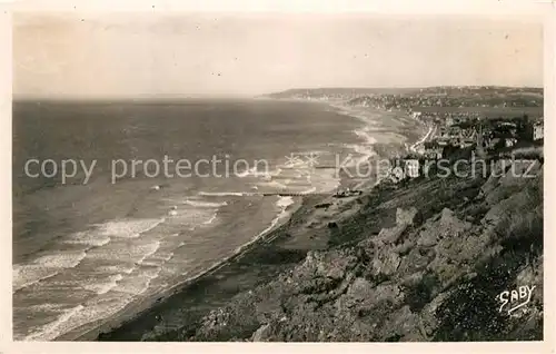 Villers sur Mer Vue d ensemble et les falaises Villers sur Mer