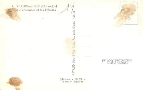 Villers sur Mer Vue d ensemble et les falaises Villers sur Mer