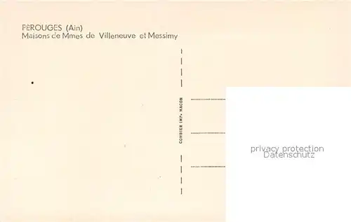 Perouges Maisons de Mmes de Villeneuve et Messimy Perouges