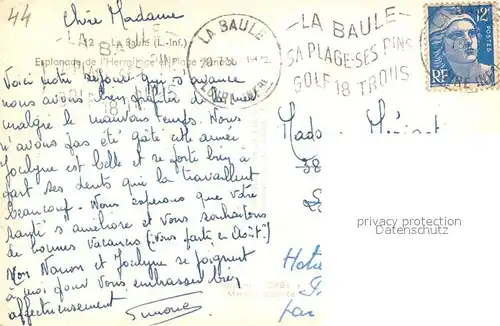 La_Baule_sur_Mer Esplanade de l Hermitage et la plage La_Baule_sur_Mer