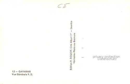 Gavarnie_Hautes Pyrenees Vue generale Gavarnie Hautes Pyrenees
