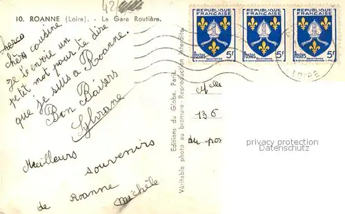 Roanne_Loire La Gare Routiere Roanne Loire