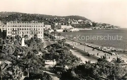 Nice_Alpes_Maritimes Vue prise du Ruhl sur les Jardins Albert Ier au fond Mont Boron Cote d Azur Nice_Alpes_Maritimes