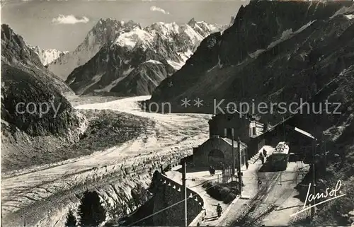 Chamonix Le Montenvers et Mer de Glace Gletscher Alpen Chamonix