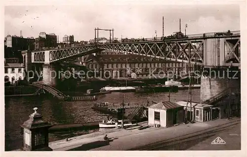 Brest_Finistere Le Pont National et l Arsenal Brest_Finistere