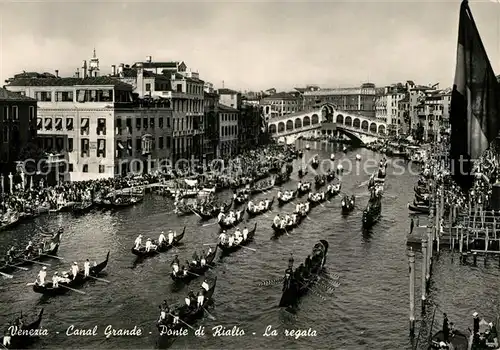 Venezia_Venedig Canal Grande Ponte di Rialto Regata Venezia Venedig