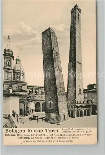 Bologna Due Torri Asinelli e Garisenda  Bologna