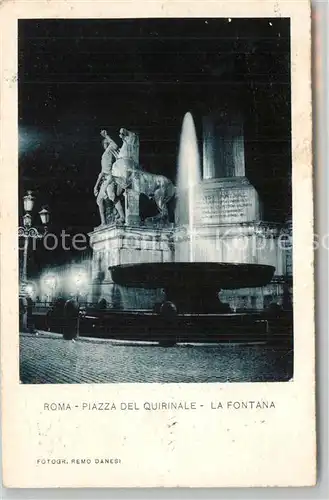 Roma_Rom Piazza del Quirinale Fontana  Roma_Rom