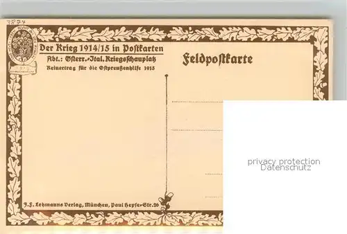 Trento Burg Reinertrag Ostpreussenhilfe  Trento