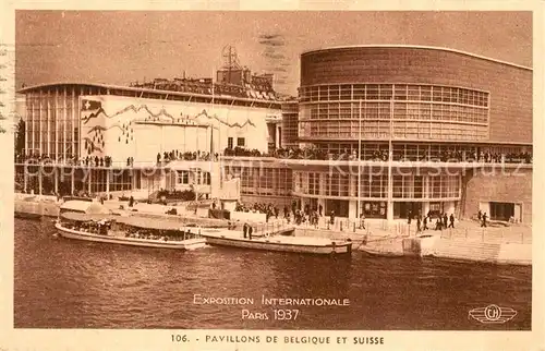 Exposition_Internationale_Paris_1937 Pavillons de Belgique et Suisse  