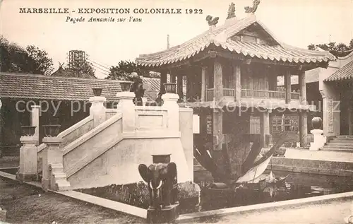 Exposition_Coloniale_Marseille_1922  Pagode Annamite sur l Eau  Exposition_Coloniale