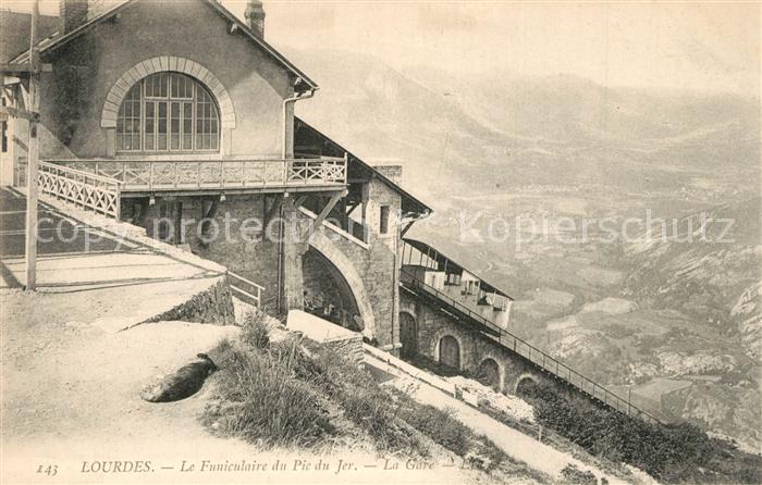 Zahnradbahn Lourdes Funiculaire Du Pic Du Jer Nr Kq Oldthing Ansichtskarten Diverse Ansichtskarten