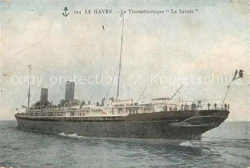 Dampfer_Oceanliner Transatlantique La Savoie Le Havre  