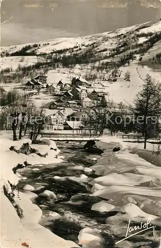 Valloire_Savoie La Valloirette et les Choseaux Col du Galibier en hiver Valloire Savoie