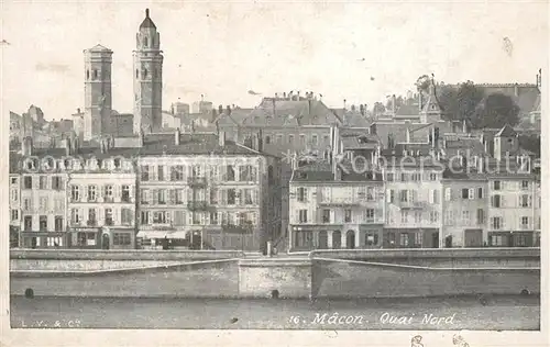 Macon_Saone et Loire Quai Nord Macon Saone et Loire