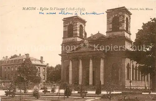 Macon_Saone et Loire Eglise Saint Vincent Macon Saone et Loire