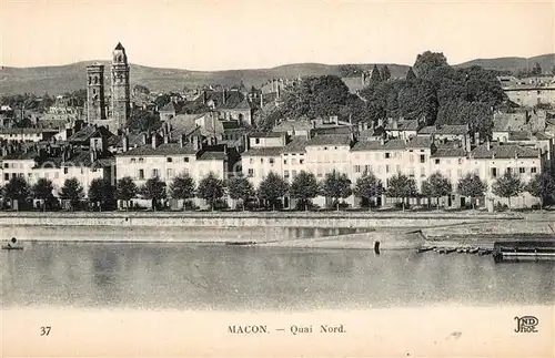 Macon_Saone et Loire Quai Nord Macon Saone et Loire
