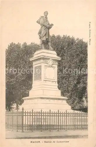 Macon_Saone et Loire Statue de Lamartine Monument Macon Saone et Loire