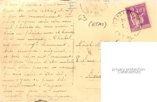 Chatel Guyon Vue des Villas Chatel Guyon