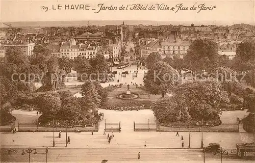 Le_Havre Jardin de l Hotel de Ville Rue de Paris Le_Havre